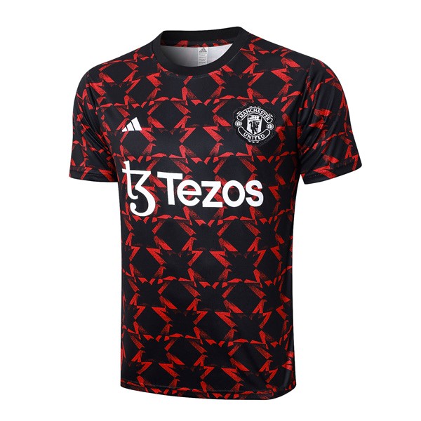 Camiseta Entrenamiento Manchester United 2024/25 Negro Rojo